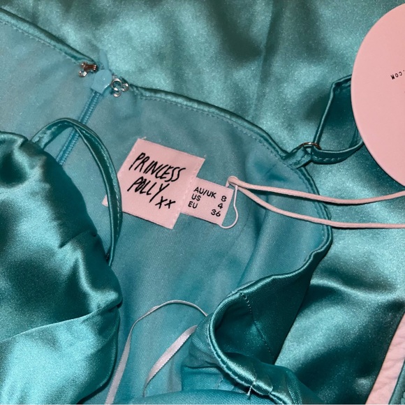 Turquoise Mini Dress - Picture 2 of 3